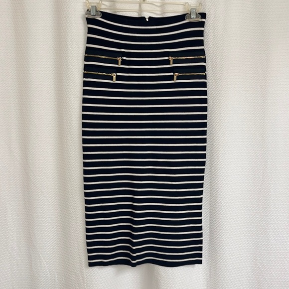 Caché Knit Striped Pencil Skirt - Picture 1 of 4
